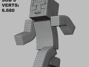 Minecraft Steve 3D Model
