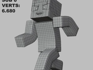 Minecraft Steve 3D Model
