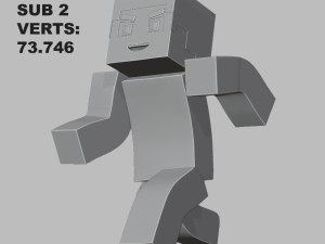 Minecraft Steve 3D Model