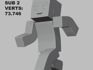 Minecraft Steve 3D Model