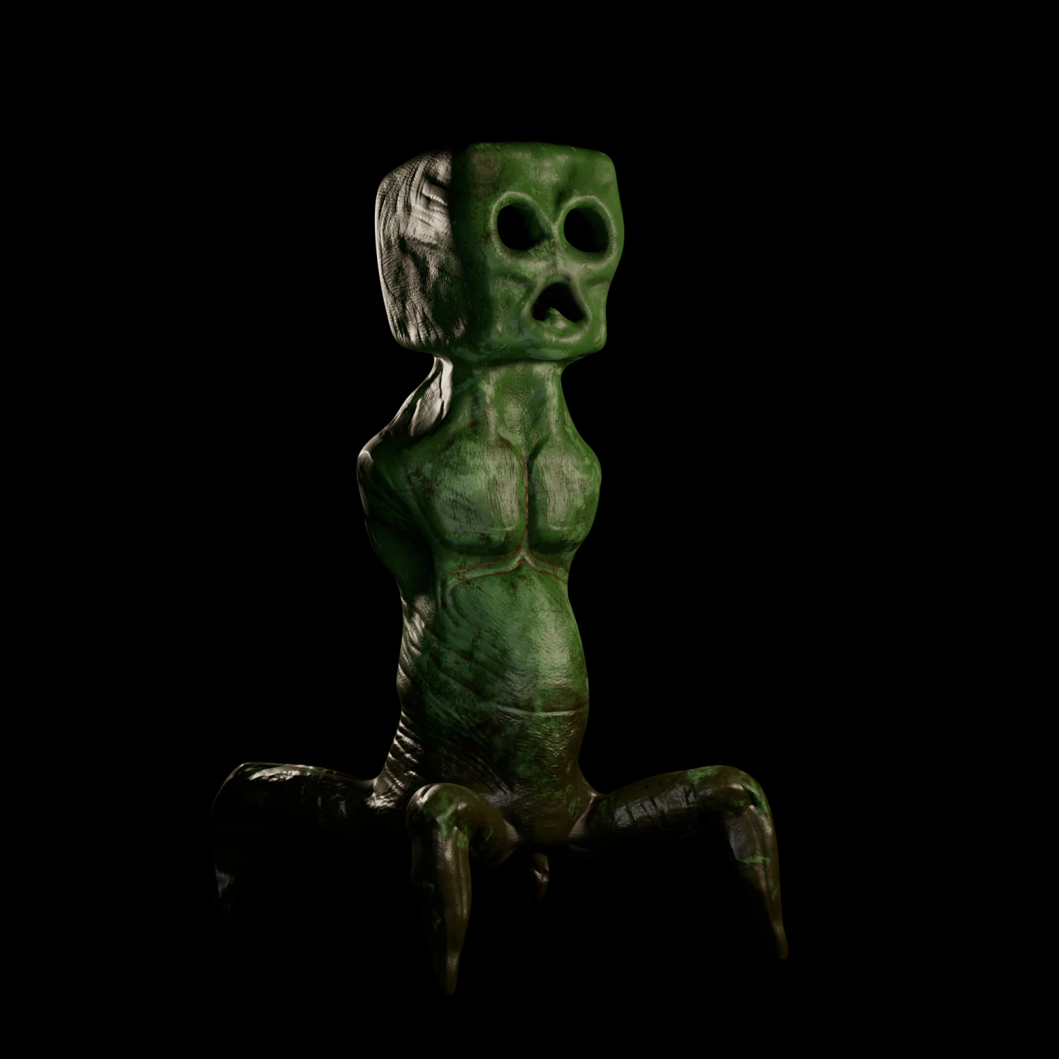 Creeper Minecraft 3D Model .c4d .max .obj .3ds .fbx .stl .blend 