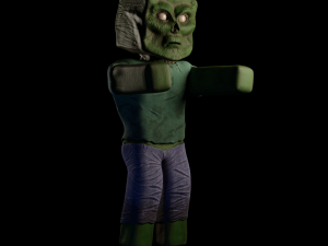 Zombie Minecraft Modelo 3D