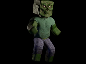 Zombie Minecraft 3D Model