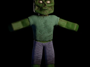 Zombie Minecraft 3D Model