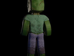 Zombie Minecraft 3Dモデル