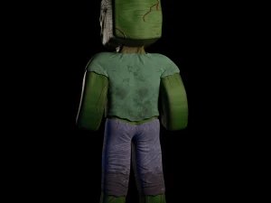 Zombie Minecraft 3D Model