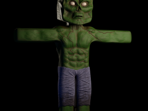 Zombie Minecraft 3Dモデル
