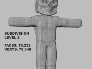 Zombie Minecraft 3D Model