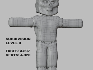 Zombie Minecraft 3Dモデル