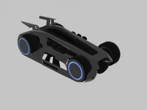 FUTURISTIC RACE CAR 3D Model