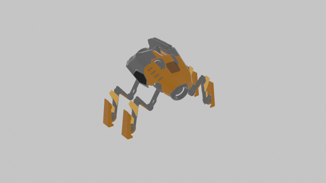 Combar Droid 3D Model .c4d .max .obj .3ds .fbx .stl .blend