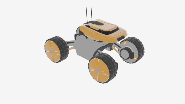 MOON LANDER E-2000 Model 3D .c4d .max .obj .3ds .fbx .stl .blend 