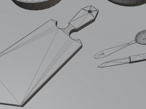Set of old kitchen appliances Modèle 3D