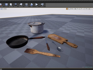 Set of old kitchen appliances Modèle 3D