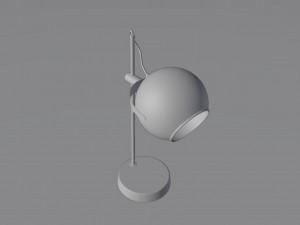 Old dusty red lamp from USSR 3D Model