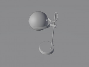 Old dusty red lamp from USSR 3D Model