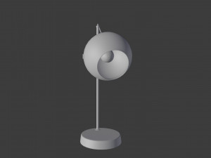 Old dusty red lamp from USSR 3D Model