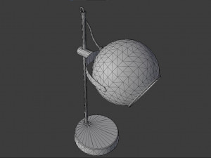 Old dusty red lamp from USSR 3D Model