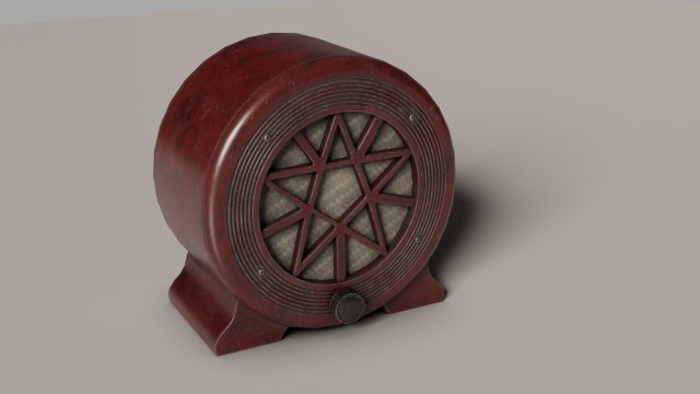Old broadcast loudspeaker 1 5GD 2M from USSR 3D Model .c4d .max .obj .3ds .fbx .stl .blend 