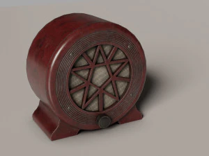 소련의 오래된 방송용 확성기 1 5GD 2M 3D 모델