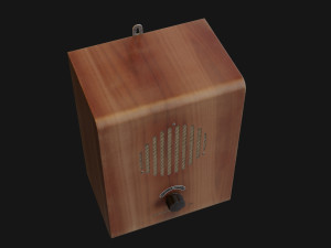 Old broadcast loudspeaker GR 4 from USSR Modelo 3D