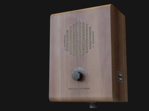 Old broadcast loudspeaker GR 4 from USSR 3D Model