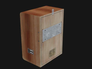 Old broadcast loudspeaker GR 4 from USSR 3D Model