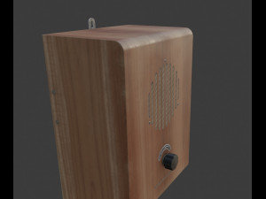 Old broadcast loudspeaker GR 4 from USSR Modelo 3D