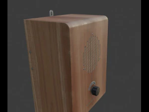 Old broadcast loudspeaker GR 4 from USSR 3D Model