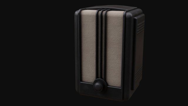 Old Broadcast Loudspeaker Vostok from USSR Model 3D .c4d .max .obj .3ds .fbx .stl .blend 