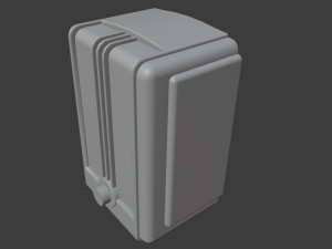 Old Broadcast Loudspeaker Vostok from USSR Model 3D