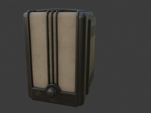 Old Broadcast Loudspeaker Vostok from USSR Model 3D