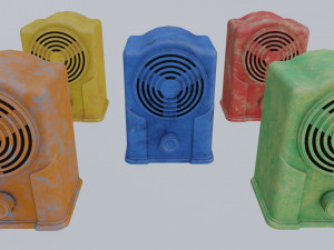 Old Broadcast Loudspeaker Malyutka from USSR Modello 3D