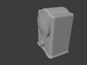 Old Broadcast Loudspeaker Malyutka from USSR Modello 3D