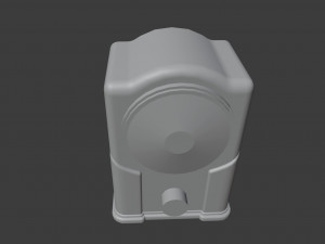 Old Broadcast Loudspeaker Malyutka from USSR Modello 3D