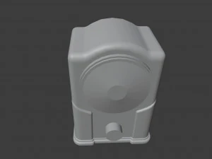 Old Broadcast Loudspeaker Malyutka from USSR 3D Model