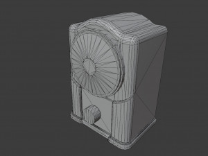 Old Broadcast Loudspeaker Malyutka from USSR Modello 3D