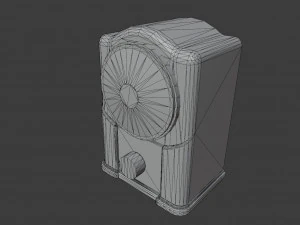 Old Broadcast Loudspeaker Malyutka from USSR 3D Model