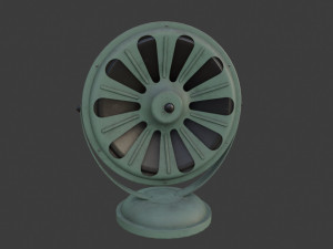 Old Broadcast Loudspeaker Proletariy from USSR 3D Model