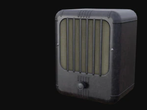 Set of Old Broadcast Loudspeakers from USSR Old Soviet radio 3D Model