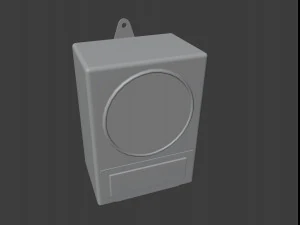 Set of Old Broadcast Loudspeakers from USSR Old Soviet radio 3D Model