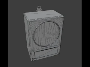 Set of Old Broadcast Loudspeakers from USSR Old Soviet radio 3D Model
