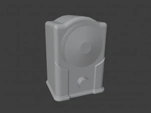 Set of Old Broadcast Loudspeakers from USSR Old Soviet radio 3D Model