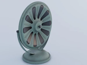 Set of Old Broadcast Loudspeakers from USSR Old Soviet radio 3D Model