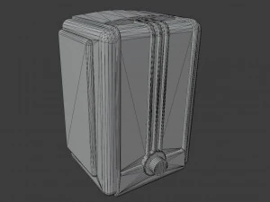 Set of Old Broadcast Loudspeakers from USSR Old Soviet radio 3D Model