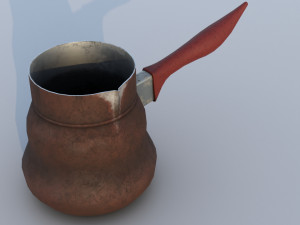 Old dirty cezve 3D मॉडल