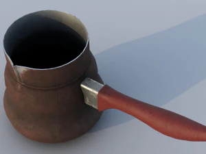 Old dirty cezve 3D Model