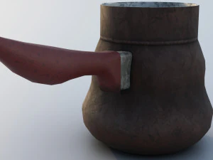 Old dirty cezve 3D Model