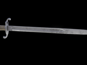 German bayonet Seitengewehr 1871 S71 Modelo 3D