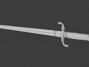 German bayonet Seitengewehr 1871 S71 Modelo 3D